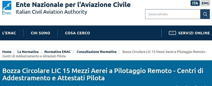immagine di bozza circolare lic 15