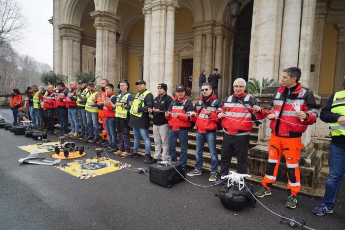 immagine di manifestazione Rescue Drone Network Roma febbario 2020
