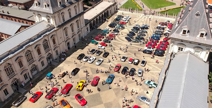 immagine di torino salone auto vista drone