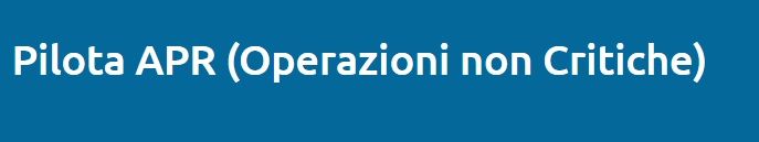 immagine di pilota apr operazioni non critiche