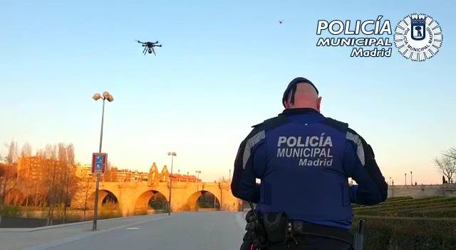 immagine di drone gdu saga polizia municipale madrid