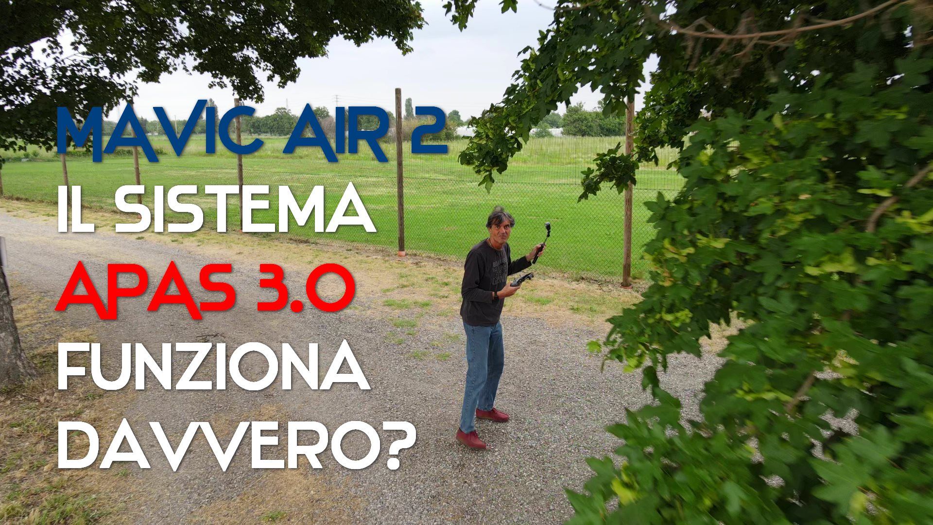 immagine di mavic air apas 3 schiva albero yt