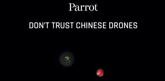 immagine di nuovo drone parrot non fidatevi droni cinesi