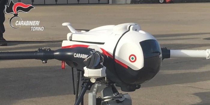 immagine di drone carabinieri torino