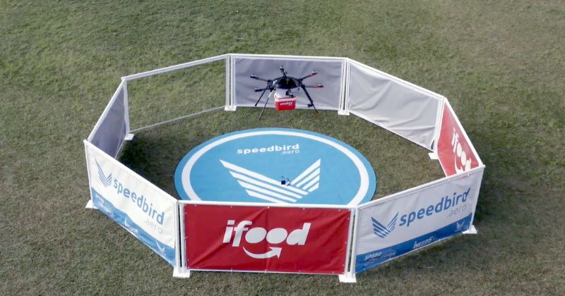 prima azienda consegna cibo via drone in brasile