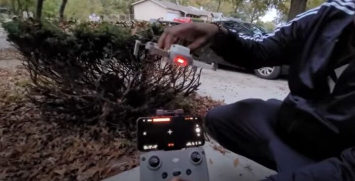immagine di dji mini 2 non connesso senza app