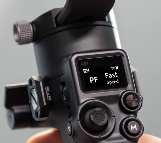 immagine di schermo oled dji rsc 2