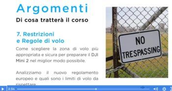 immagine di agomenti corso dji mni 2 regolamento
