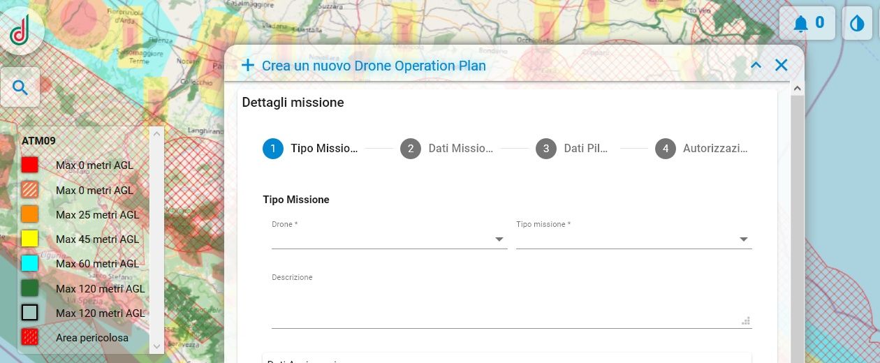 immagine di d flight drone operation plan