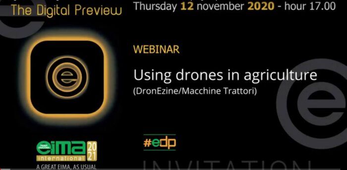immagine di eima digital dronezine webinar