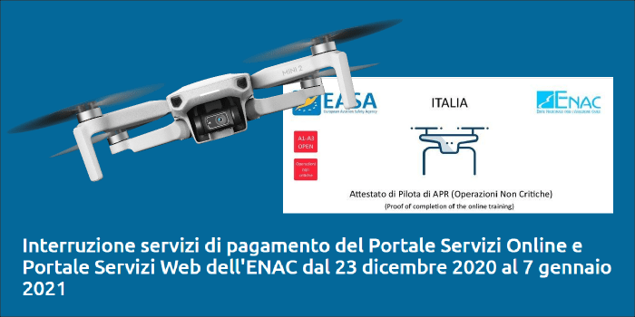 immagine di enac interruzione servizi pagamento