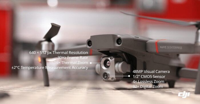 immagine di mavic 2 advanced rtk camera termica