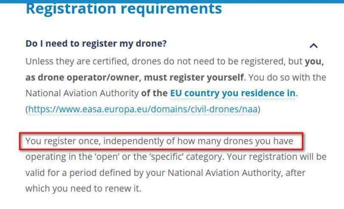 immagine di requisiti registrazione