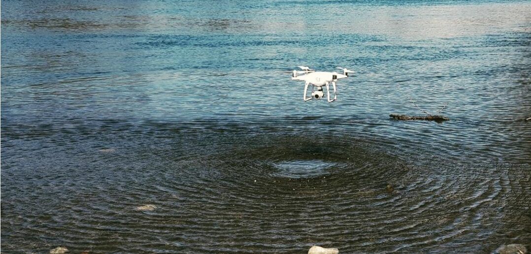 immagine di drone brianzacque in volo