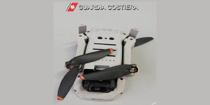 immagine di drone caduto porto gaeta