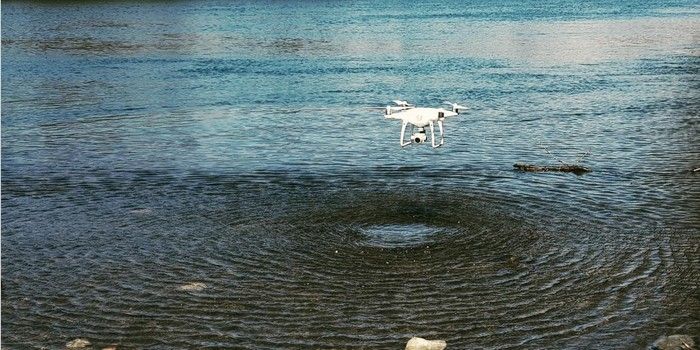 immagine di rilevi idrici con drone brianzacque