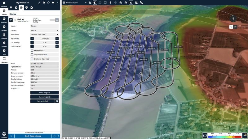mappatura ebee geo sensefly