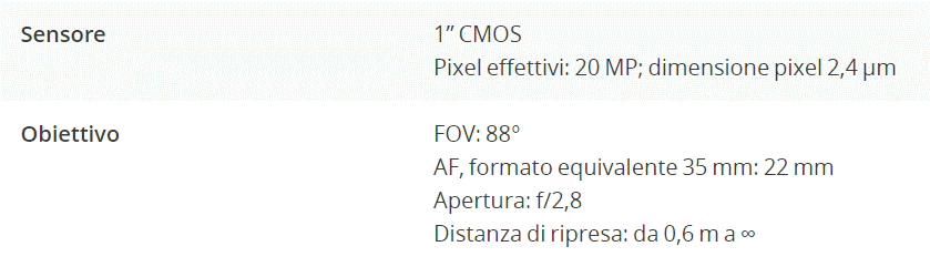 sensore telecamera air 2s drone
