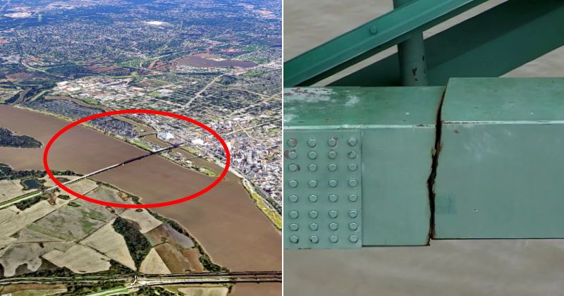 drone video rivela danni ponte di memphis
