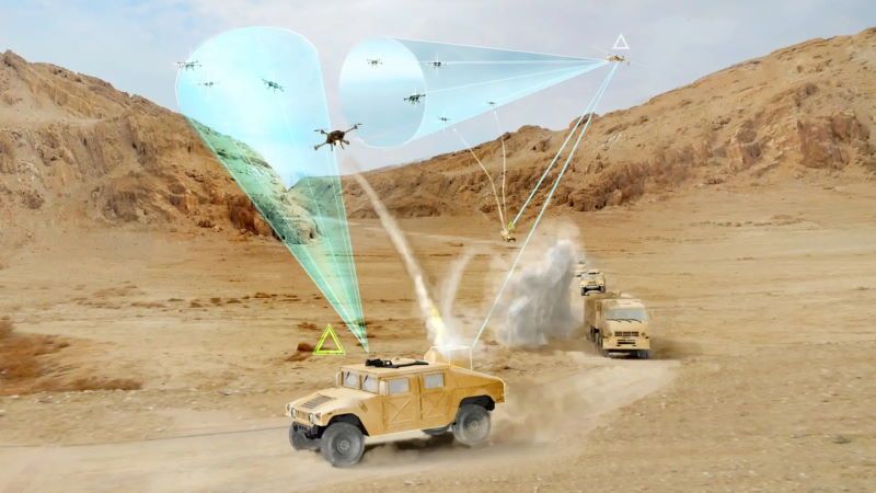 nuovo sistema anti droni darpa stelle filanti