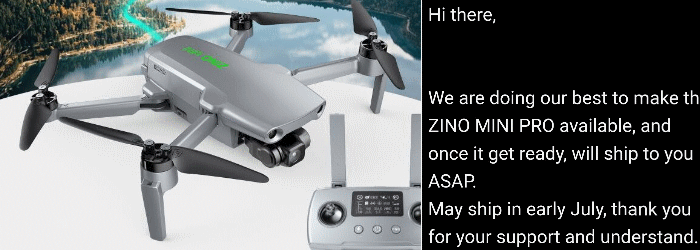 zino mini pro quando arriva