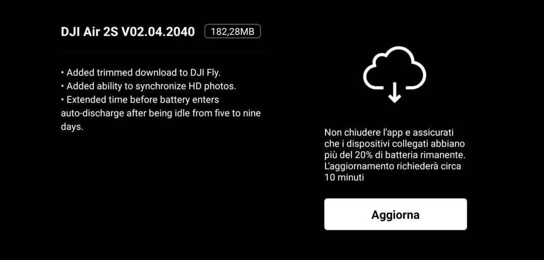 immagine di agg to fw dji air 2s