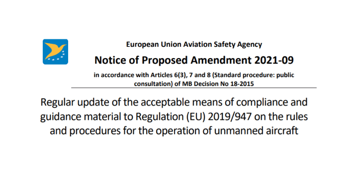 immagine di easa npa 2021 09