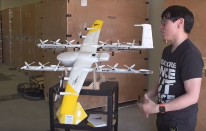 immagine di droni goggle wing hangar