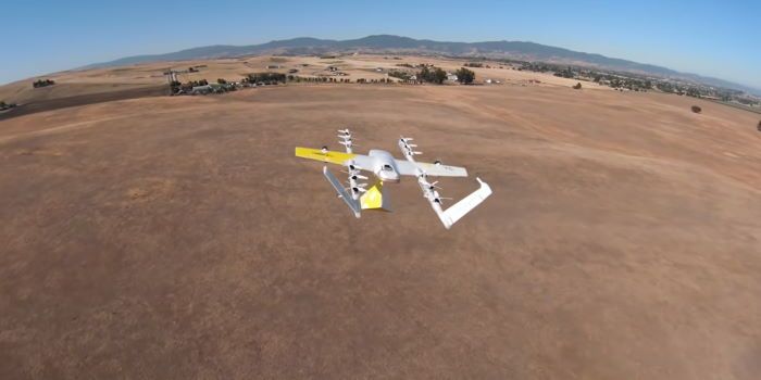 tour della struttura per i test dei droni wing di google