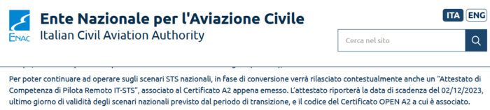 immagine di enac conersione cro sts