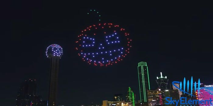 halloween texas droni luminosi show