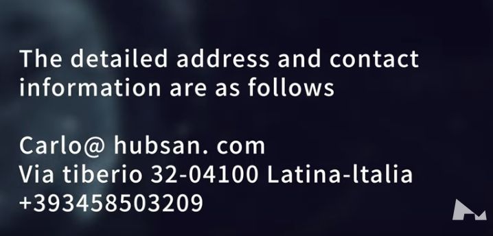 immagine di contatti assistenza hubsan italia