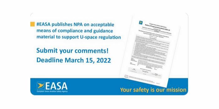 immagine di droni easa pubblica npa u space