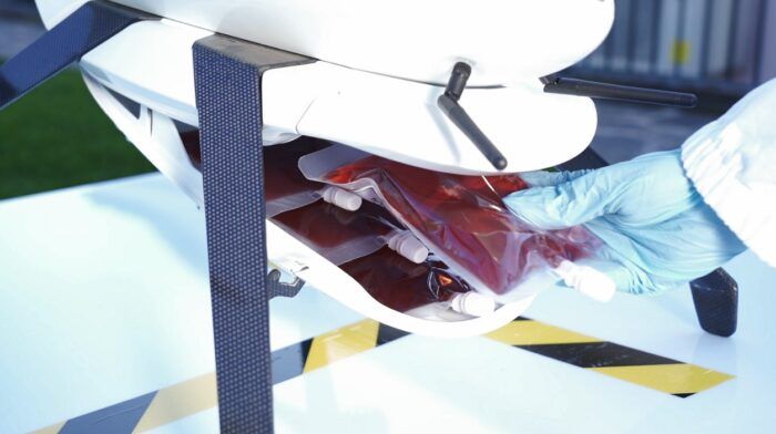 immagine di Drone Eurolink Unicusano trasporto sangue