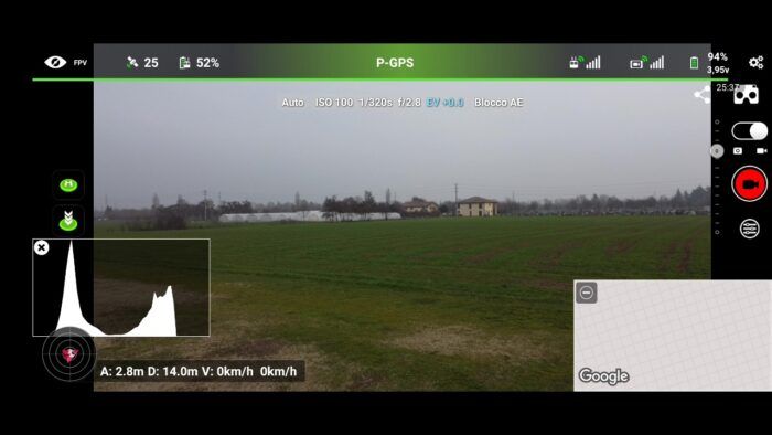 immagine di volo fpv litchi