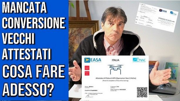 immagine di mancata conversione vecchi attestati w