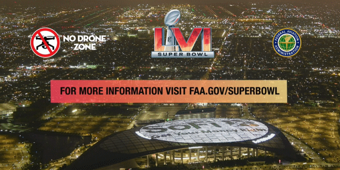 no drone zone faa video super bowl