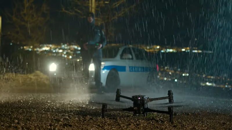 dji m30 sotto la pioggia