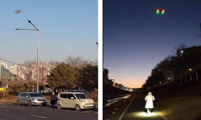 seoul droni e lampioni smart monitor parcheggio e traffico