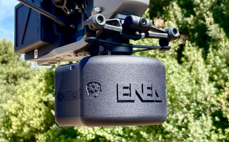 immagine di drone enea contatore geiger