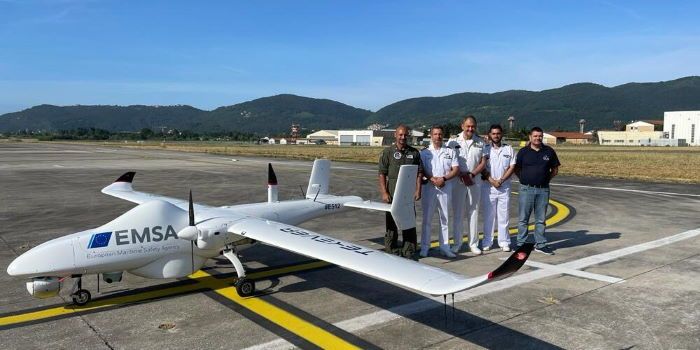 battesimo del volo per il drone della guardia costiera