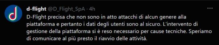 immagine di d flight ora online