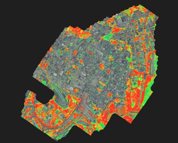 immagine di frascati droni immagine multispettrale