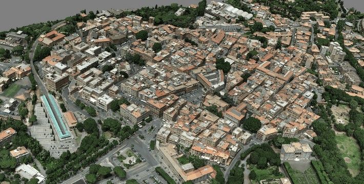 immagine di immagine 3d aerea droni frascati