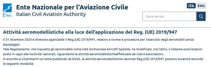 immagine di attivita aeromodellistica faq enac