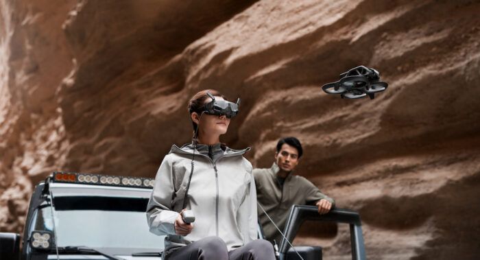 immagine di dji AVATA volo canyon