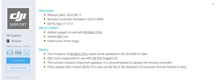 immagine di dji rc pr mini 3