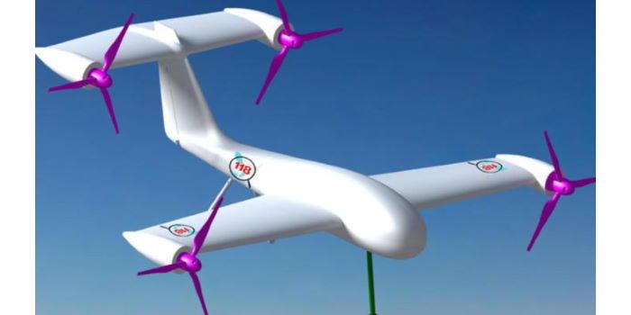 convertiplano drone 118 apteron trasporto defibrillatore e farmaci