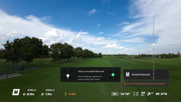 immagine di stick modalita manuale