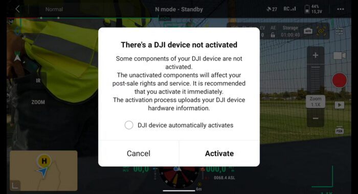 immagine di device non attivato